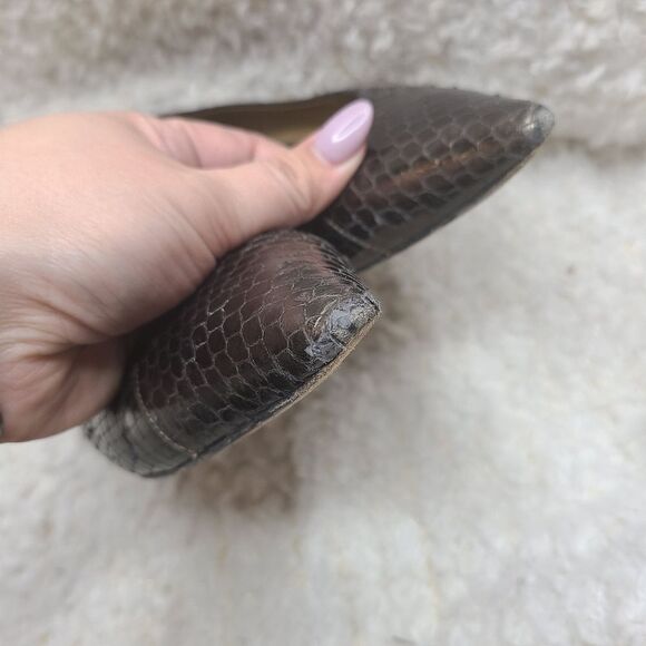 Giuseppe Zanotii Leather Pointed Toe Low Heels size 36.5 - Picture 3 of 9